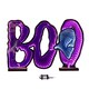 image 8 of 60cm Light up Halloween BOO Infinity Decoration with Pink and White LEDs