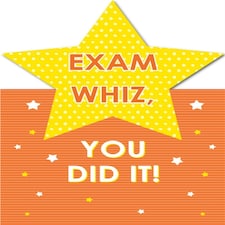 HALLMARK EXAM CONGRATULATIONS YOU DID IT STAR DIE CUT GREETING CARD OPEN