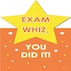 image 1 of HALLMARK EXAM CONGRATULATIONS YOU DID IT STAR DIE CUT GREETING CARD OPEN