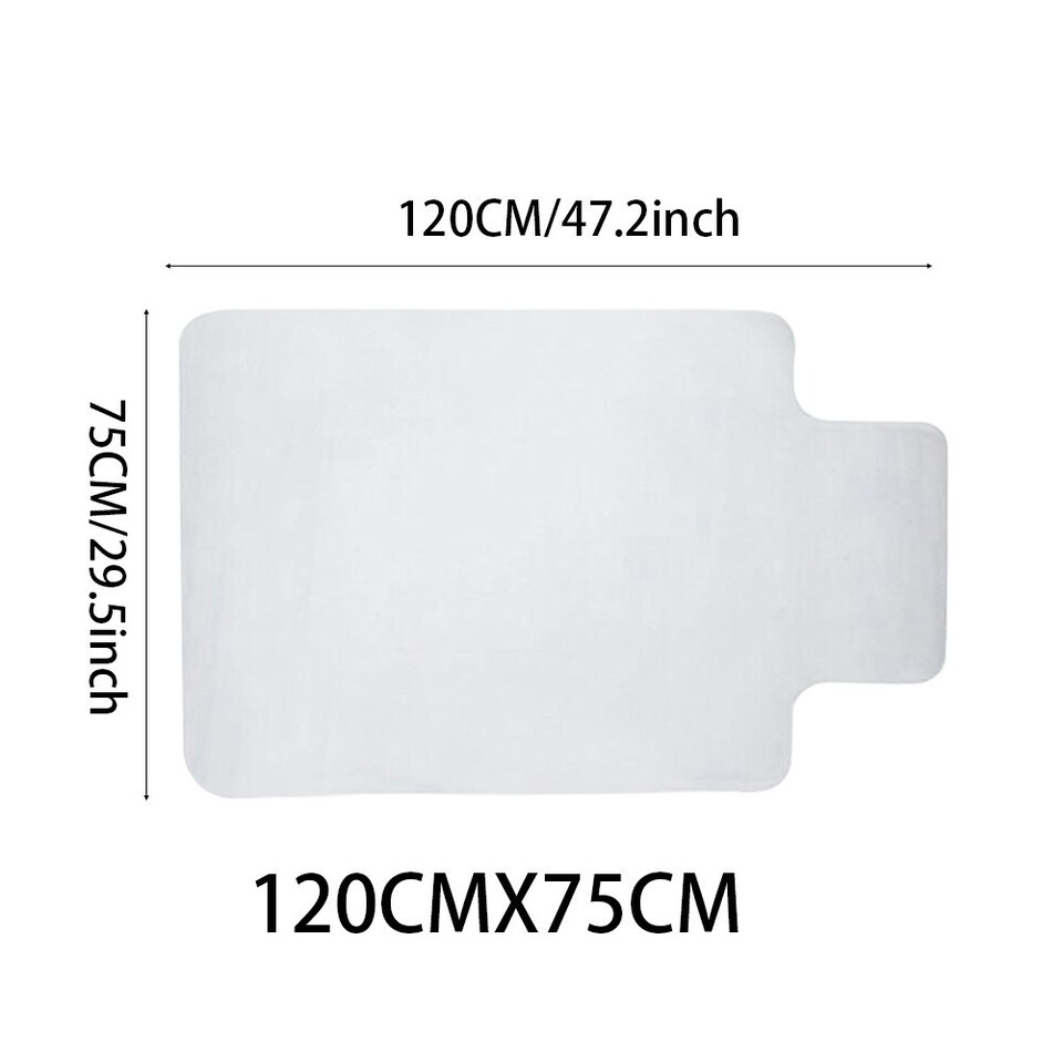 image 1 of Living and Home PVC Non-Slip Mat for Desk & Chair - Clear | Clear