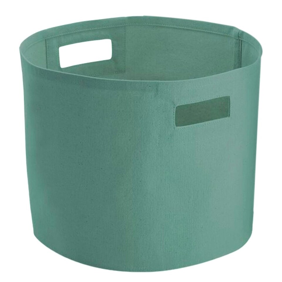 Westford Mill Canvas Storage Basket - Sage Green - L Green | L