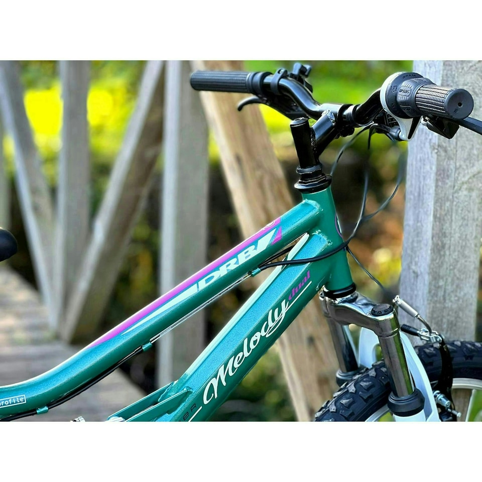 image 1 of Dallingridge Melody 20in Girls Full Suspension Mountain Bike - Metallic Teal/White