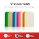 image 2 of Pack of 10 Assorted Pastel Coloured Strung Tags 60 x 120mm