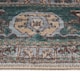 image 5 of KUKOON Deep Green Cream Medallion Non Slip Washable Low Pile Rug 120cm x 170cm | Green