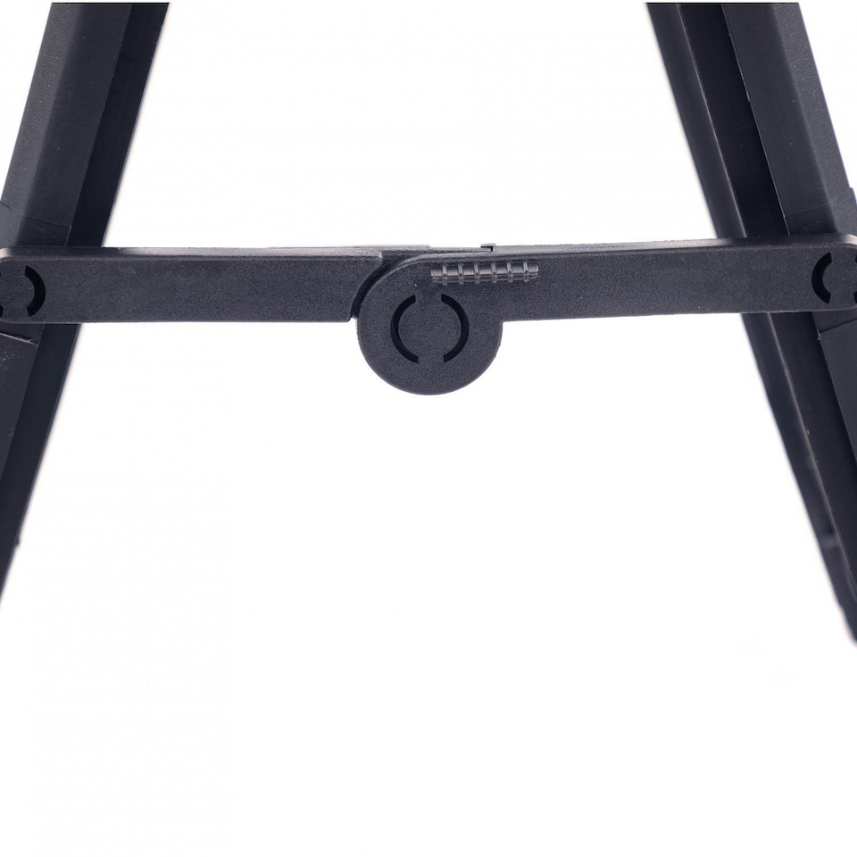 image 1 of Oypla 2x Heavy Duty Folding Plastic Saw Horse Trestle Stands 150kg Black