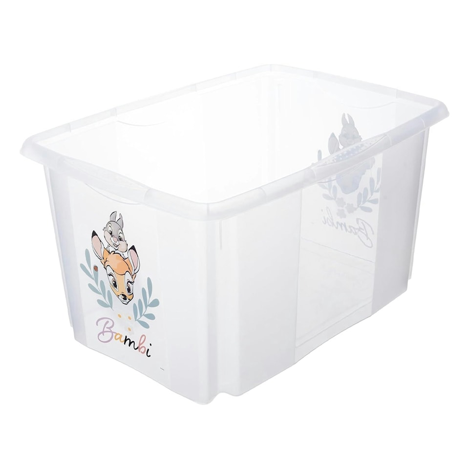 image 1 of Keeeper Bambi Turn Around Stackable Box with Lid 45 Litre Transparent