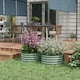 image 2 of Outsunny Set of 2 Raised Garden Bed Metal Planter Box with Safety Edging, Grey