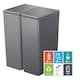 image 1 of Morandi Touch Twin Pack 40L 2x DG | Grey | Dark Grey | 40L