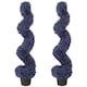image 1 of Artificial Boxwood Topiary Tree with 840 Leaves, Set of 2