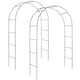 image 1 of Garden Arch Set of 2 - steel rose arches, 140 x 40 x 240 cm