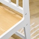 image 6 of SoBuy Kids Desk and Chair Set with 2 Storage Shelves and Paper Roll Holder, White/Natural, 31.4x19.6x25.1 in, 15.3 kg - KMB60-WN