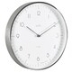 image 2 of Acctim Madison Wall Clock Brushed Steel/White