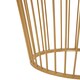 image 4 of Avantis Round Side Table With Gold Polished Frame Gold