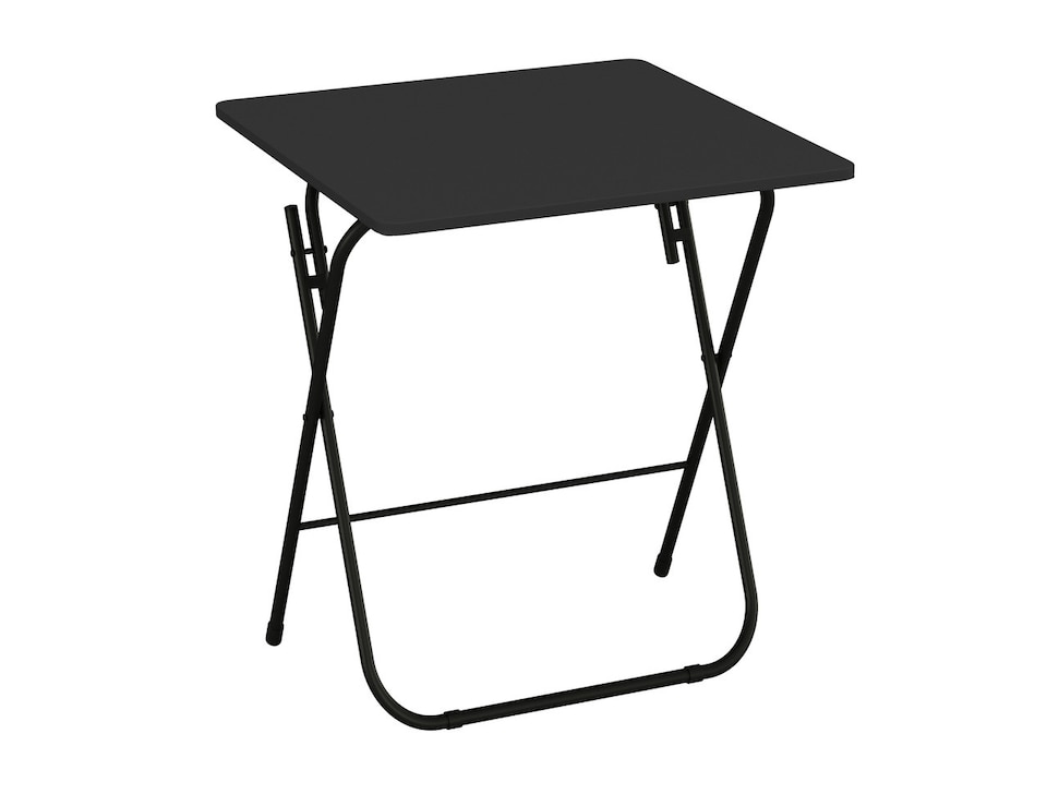 image 1 of Foldable Table with Metal Legs - Large | Black | 1