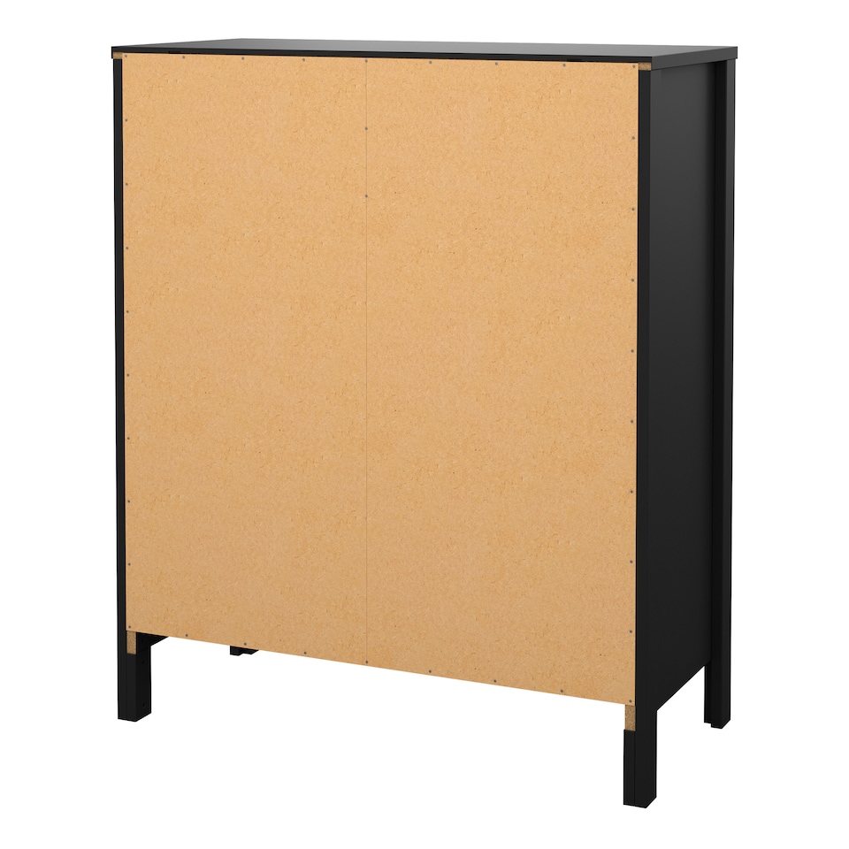 image 1 of Madrid Chest 3+2 Drawers in Matt Black
