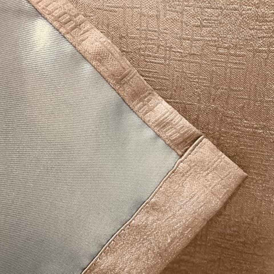 image 1 of Vogue Latte Curtains 90 x 108 inch (229 x 274 cm) Room Darkening Eyelet Thermal Noise Reducing Curtains for Bedroom and Living Room