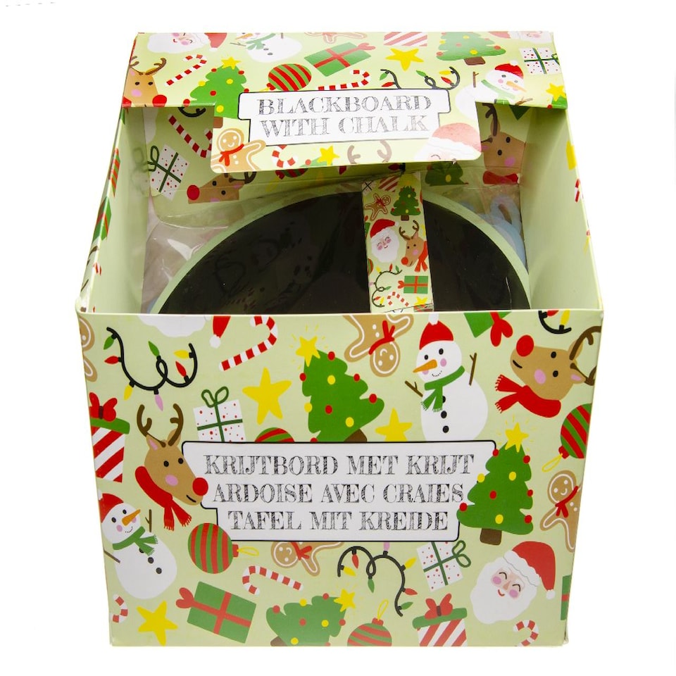 image 1 of Single Christmas Chalkboard with Chalk