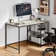 image 1 of Vida Designs Brooklyn Computer Desk 2 Shelves Home Office Workstation, Grey
