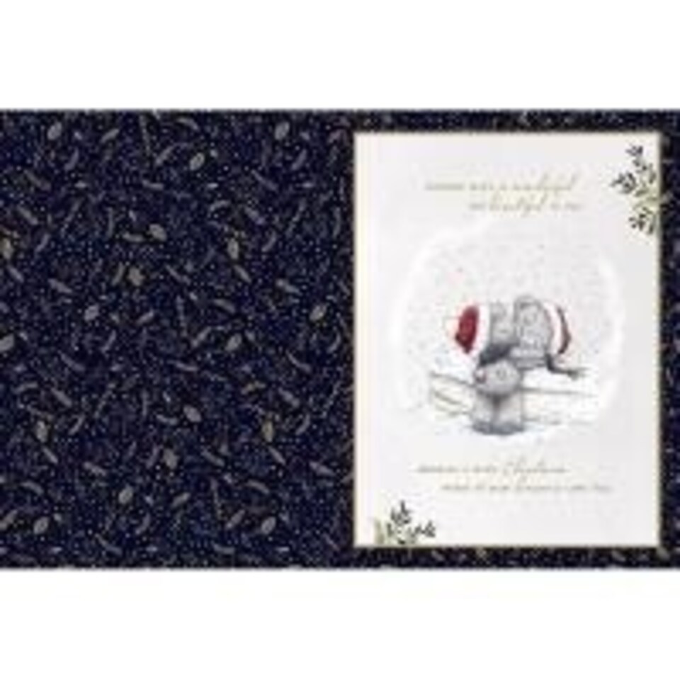 image 1 of Bears and Mistletoe Amazing Fiancée Boxed Christmas Card