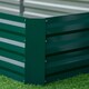 image 8 of Outsunny Galvanised Raised Garden Bed Metal Planter Box with Open Bottom, Green