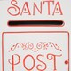 image 7 of HOMCOM Christmas Post Bo, Letters to Santa Mailbo, Wall Mounted Postbo, Christmas Decoration for Indoor and Outdoor, White