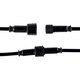 image 6 of Set of 20 - 30mm IP67 Warm White LED Decking Kit with Photocell | Chrome | Clear | 20