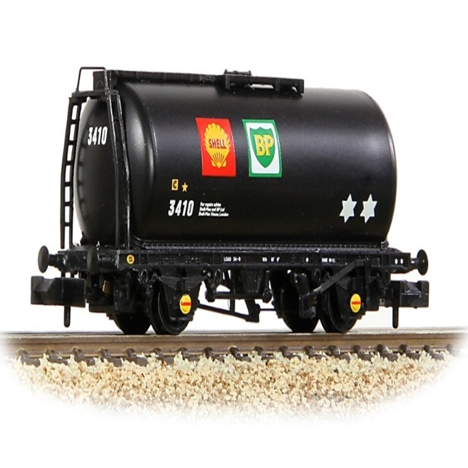 Graham Farish 45t TTA Tank Wagon Shell/BP Black 3410