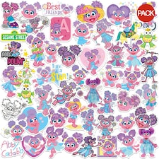 Sesame Street Deluxe Abby Stickers (Pack of 50) - Multicoloured - One Size
