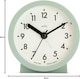 image 2 of Acctim Gaby Small Analogue Contemporary Bedside Alarm Clock | Green | Cool Mint