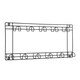 image 4 of 11 Space Tool Rack Hook Wall Mounted Hanger Two Tier Shed Garage Storage Black