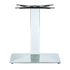Nuton Square Base Table Base Silver