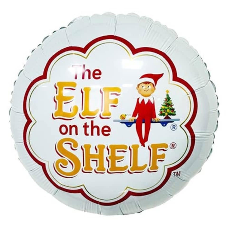 image 1 of Elf on the Shelf Logo Christmas Round Foil Helium Balloon 46cm / 18 in