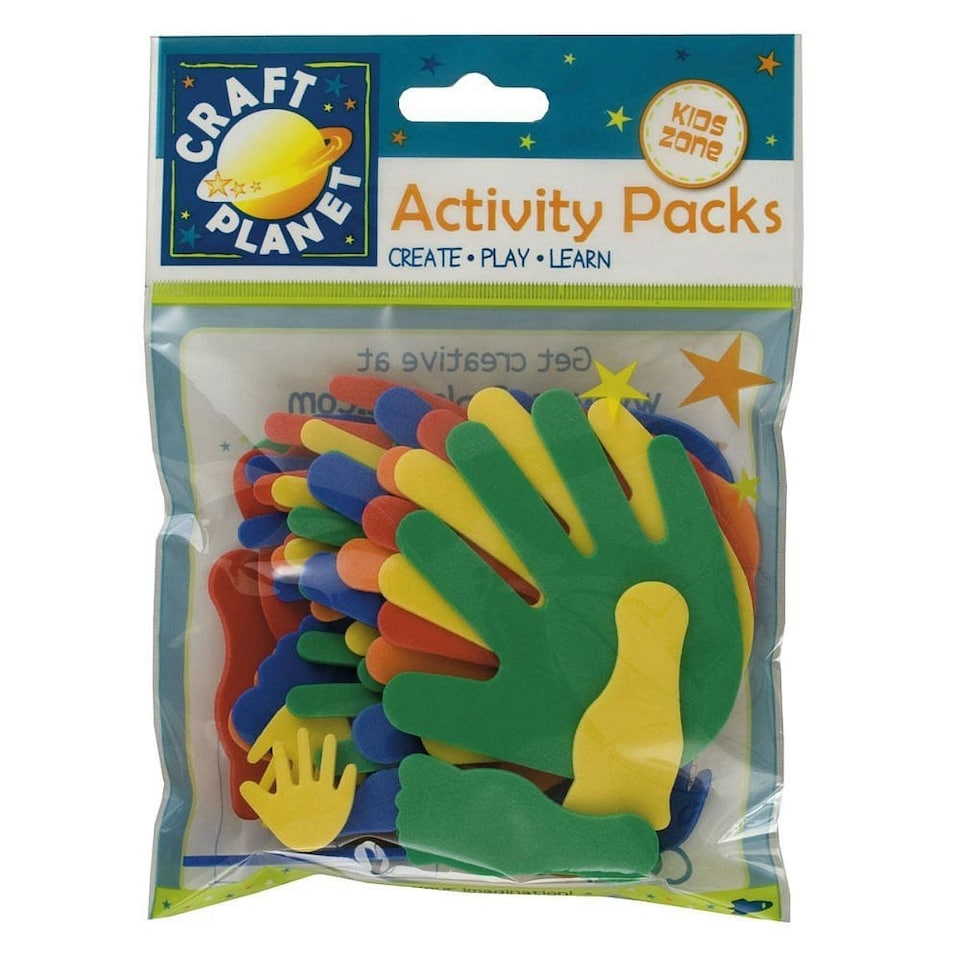 Crafty Foam (30pcs) - Carnival Hands/Feet