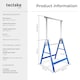 image 6 of Scaffold Trestle Set of 2 - A Frame, foldable, 7-step height adjustable | Blue | blue | 68,50 x 56,50 x 79,50 cm | 2