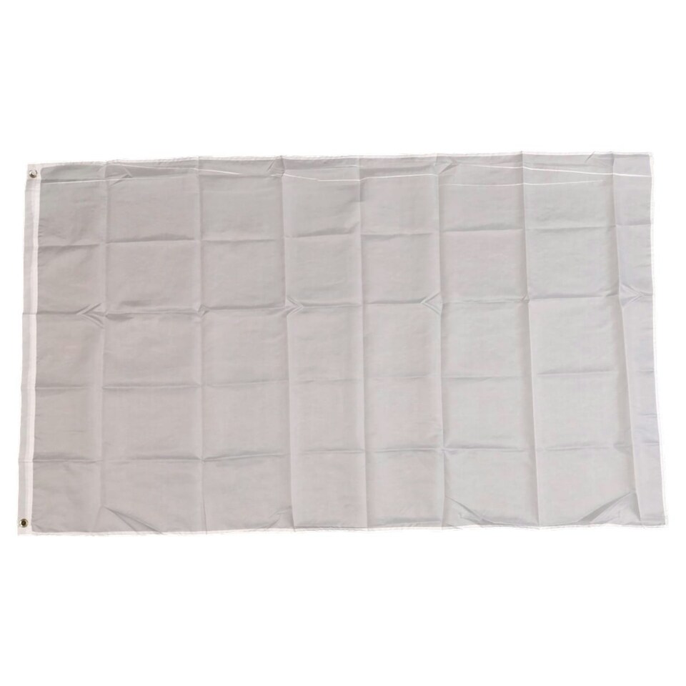 image 1 of Plain White Flag 5ft x 3ft