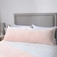 image 3 of OHS Matte Velvet Pinsonic Long Body Pregnancy Soft Plush Cosy Body Bolster Pillow Cushion Pink | Blush Pink | 45 x 135cm