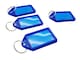 image 5 of Pack of 100 Small Blue Identity Tag Key Rings