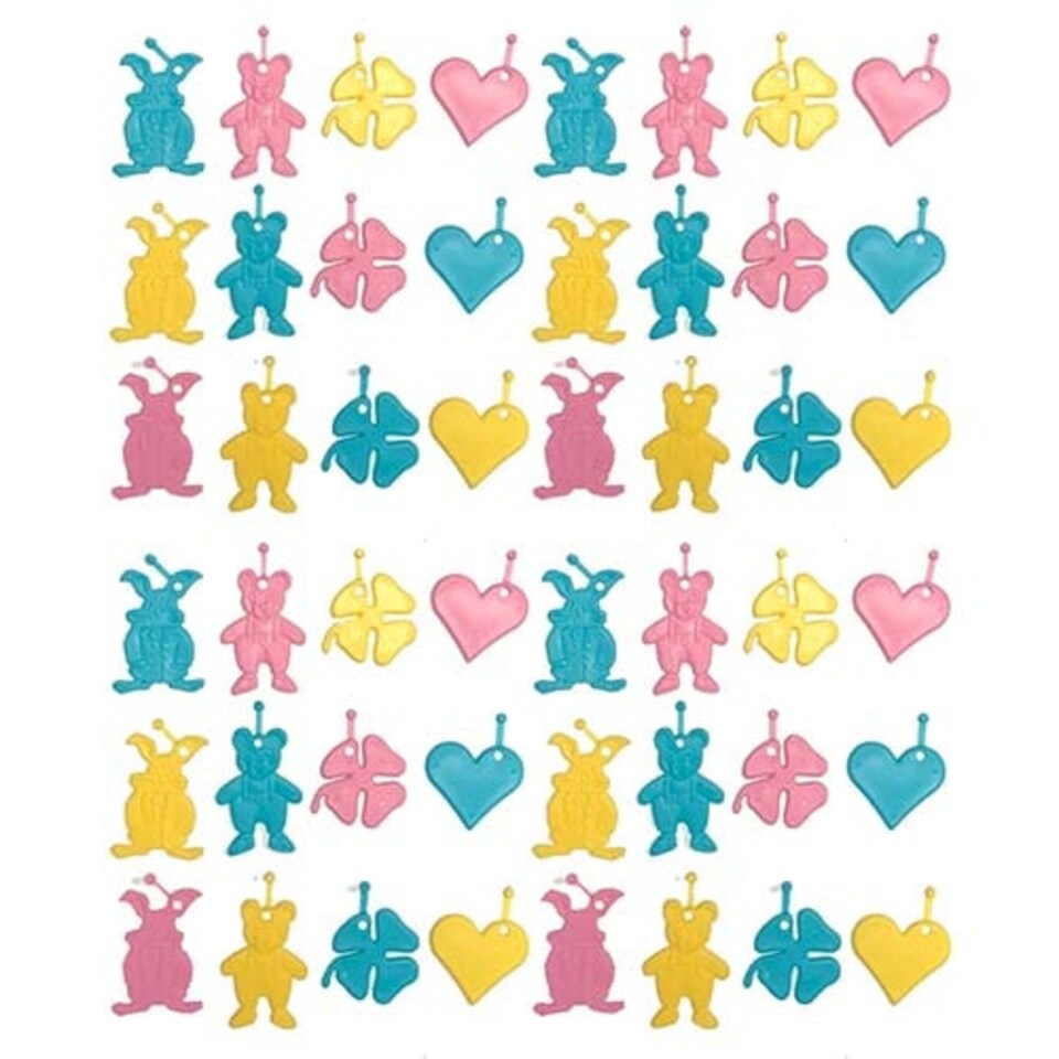 Assorted Pastel Plastic Balloon Weights 8g - Pack of 50