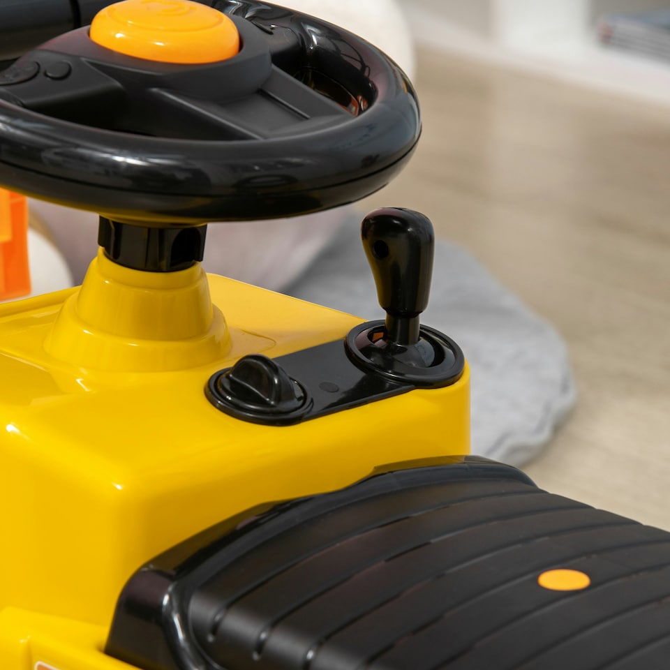 image 1 of HOMCOM Kids Ride-On Forklift Truck w/ Fork Tray, Under Seat Storage, Backrest