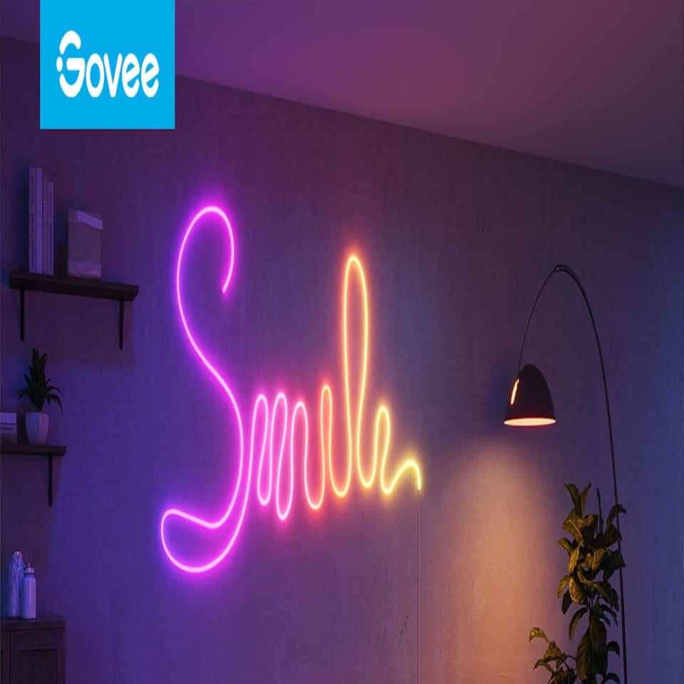 image 1 of Govee 5M Neon Preinstalled Strip Light White support Matter(Homekit, Google, Alexa, Smarthings)