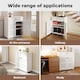 image 8 of Levede Shoe Cabinet 4-Tier Door Entryway Storage Rack Organizer Cupboard White
