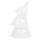 image 2 of Ashley 3pc Polypropylene Funnel Set - White