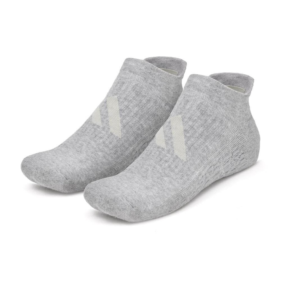 image 1 of Adidas Studio Grip Socks — Cotton-blend, Silicone-Grip Non-Slip Socks for Yoga, Pilates and Studio Workouts. | Multi | Grey | M