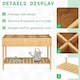image 8 of Outsunny Wooden Herb Planter Stand 8 Cubes Bottom Shelf Raised Bed Natural