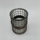 image 1 of Candle Holder - Glass/Metal Frame - L10 x W10 x H15 cm Clear