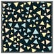image 4 of Yellow & blue triangles (Picutre Frame) White | XL
