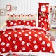 image 6 of Fusion Happy Santa Duvet Cover Set Red