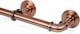 image 3 of Lister Cartwright 25mm Antique Copper Industrial Pipe Extendable Curtain Pole Heavy Duty Metal Curtain Rod(70-120 cm)