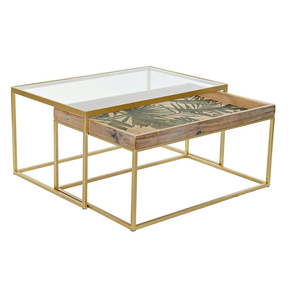 image 1 of Centre Table DKD Home Decor Golden Natural 90 x 60 x 45 cm N/A