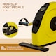 image 7 of SPORTNOW Mini Exercise Bike, Under Desk Bike for Legs, Arms Workout, Yellow